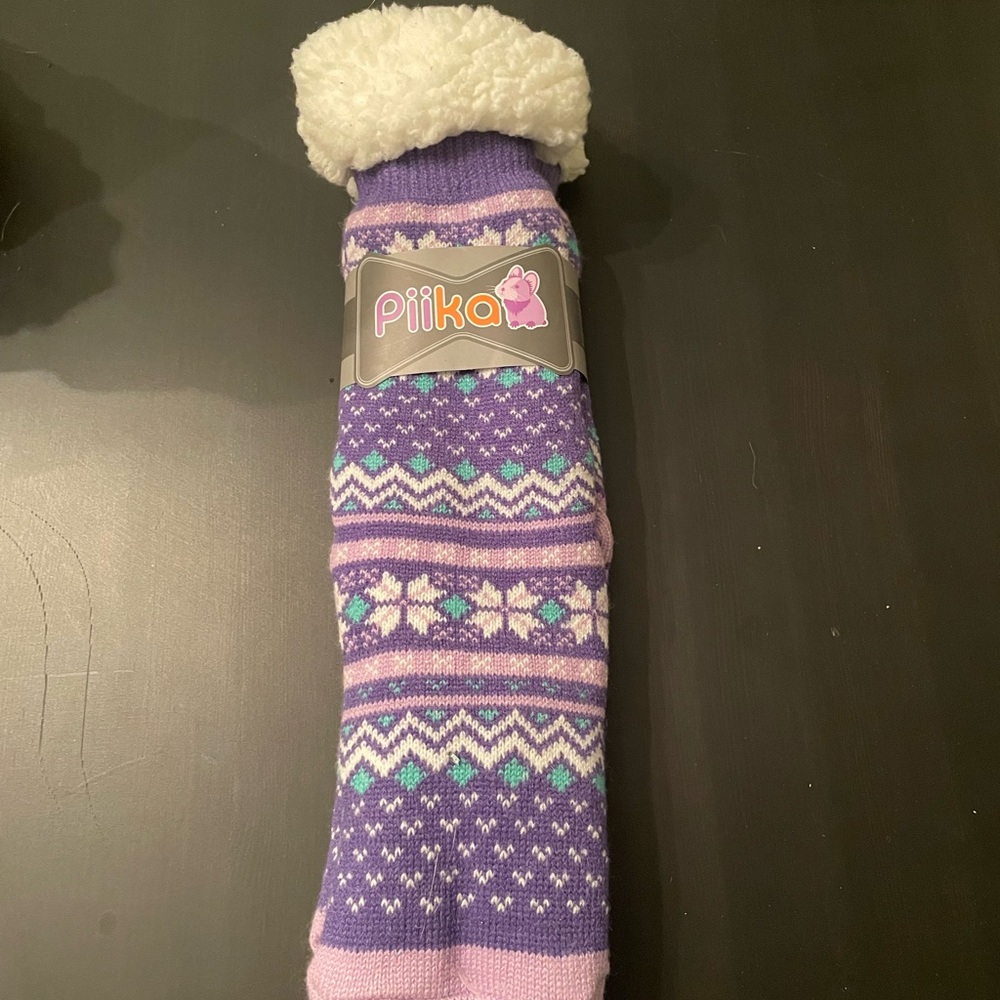 Piika Purple Patterned Women's Socks
